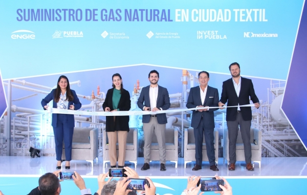 Fortalecen gobierno estatal y Engie red de gas natural en Huejotzingo