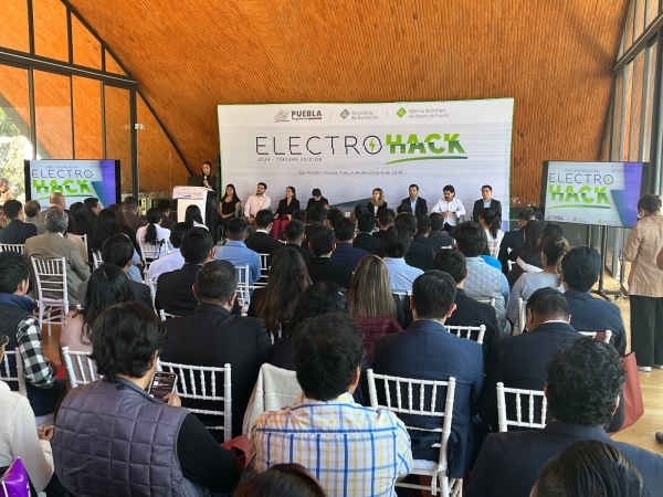 Con “ElectroHack 2024”, gobierno estatal impulsa innovación energética en Puebla