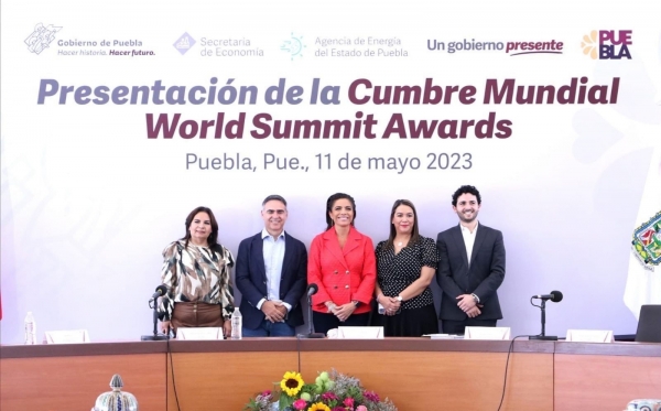 Recibe Puebla Cumbre Mundial “World Summit Awards 2023”